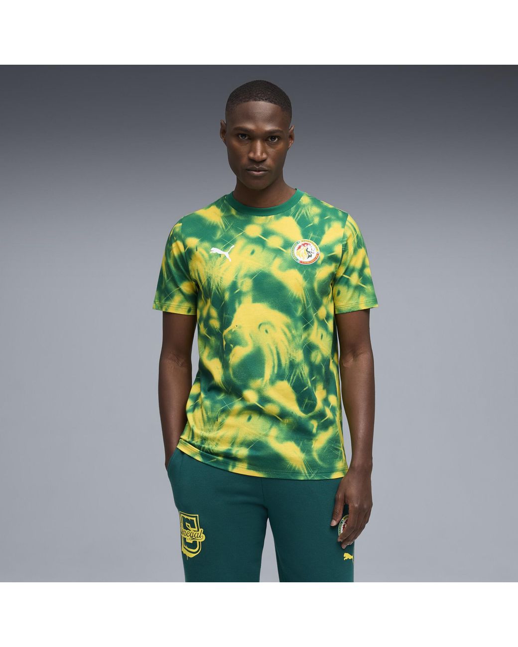 PUMA Green Senegal Ftblculture Printed T-Shirt for men
