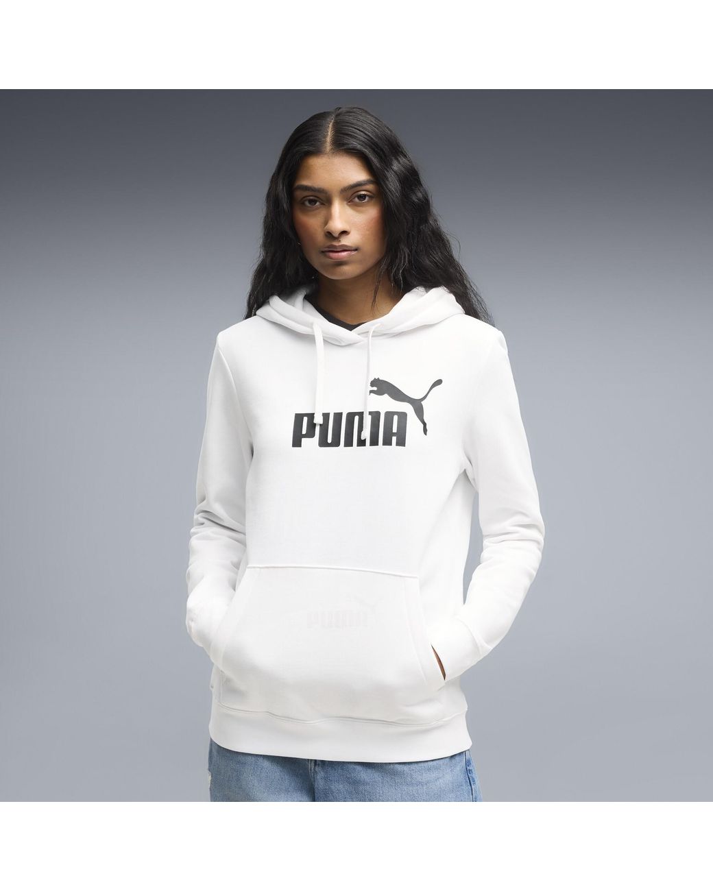 PUMA White Essentials No. 1 Logo Hoodie