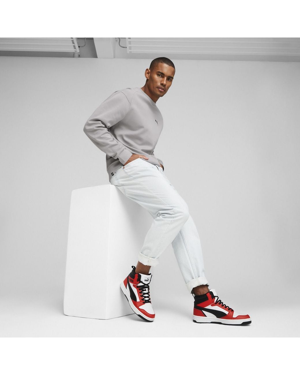 PUMA Red Adults Rebound V6 Sneakers for men