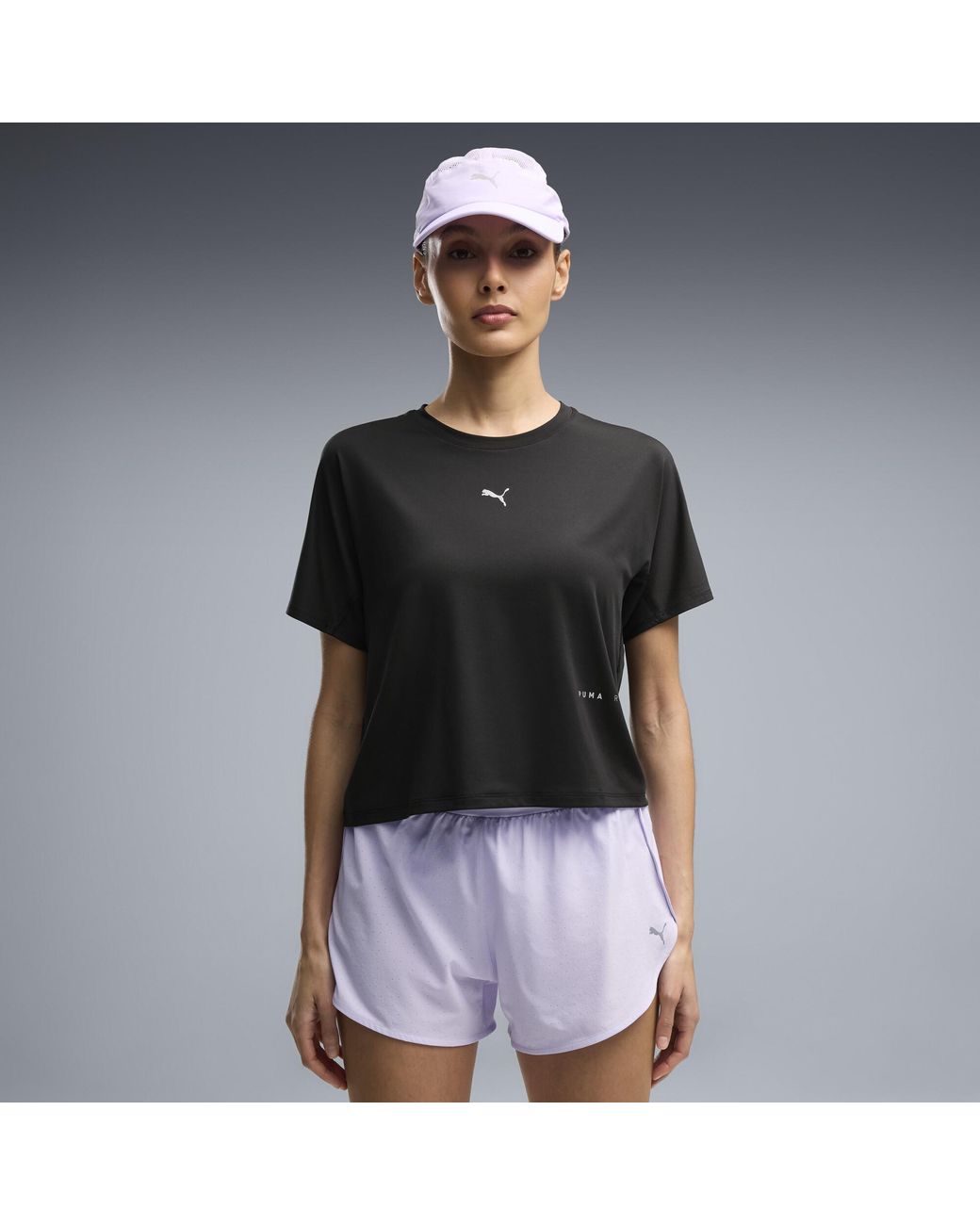 PUMA Black Brightstride Cloudspun Running T-Shirt