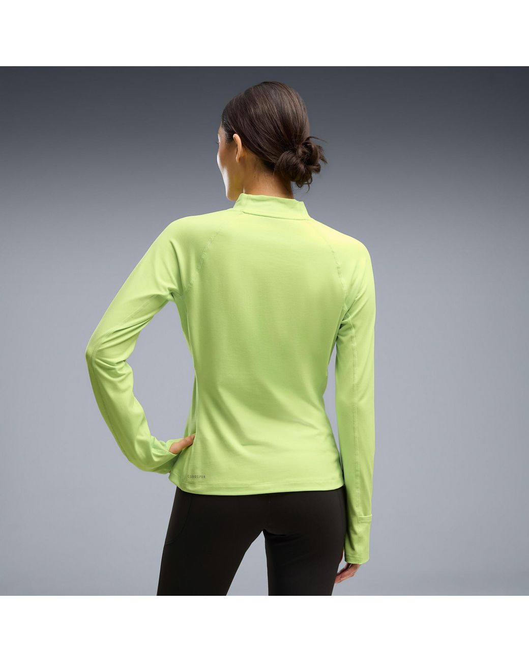 PUMA Green Brightstride Cloudspun Long Sleeve T-Shirt