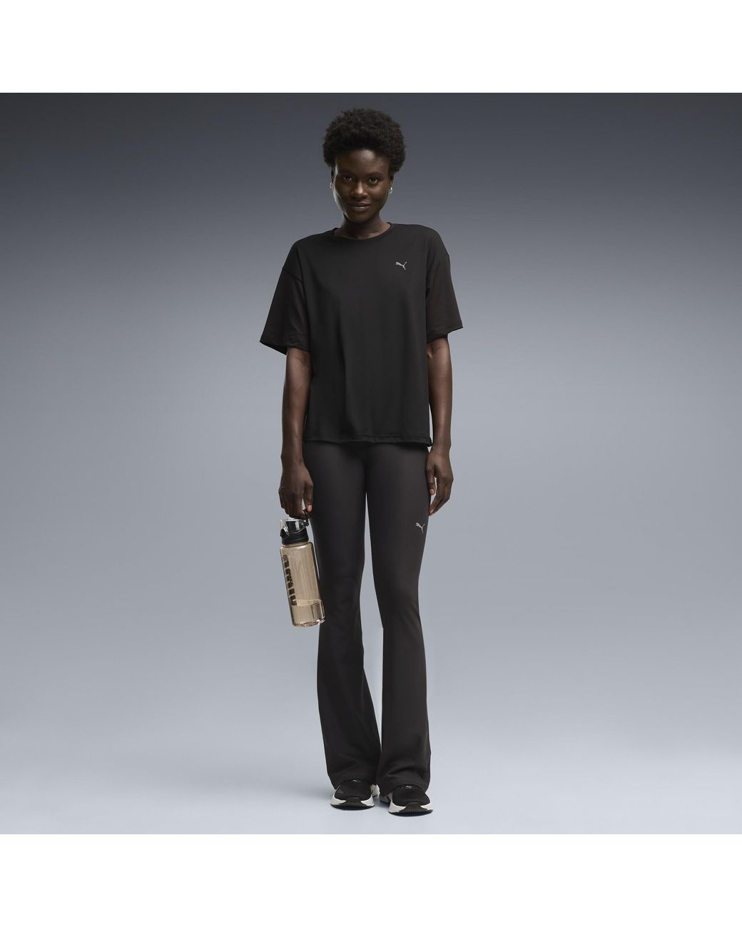 PUMA Black Cloudspun High Waisted Flared Tights