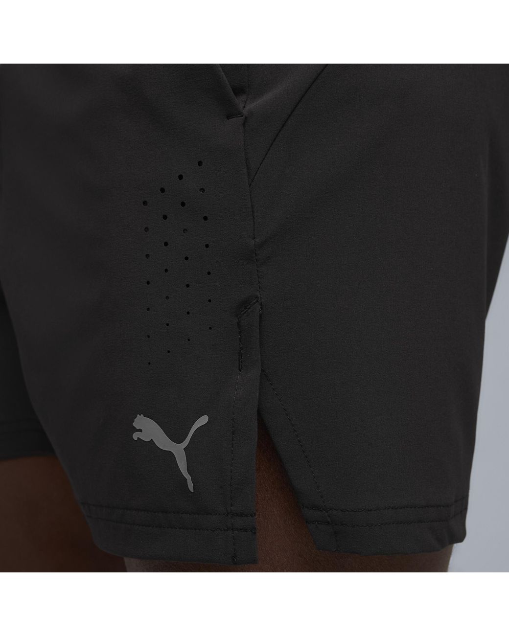 PUMA Black Pwrmode Training 5" Woven Shorts for men