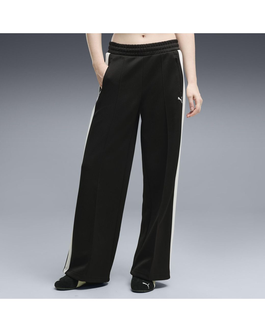 PUMA Black T7 Always On Wide Leg Pants