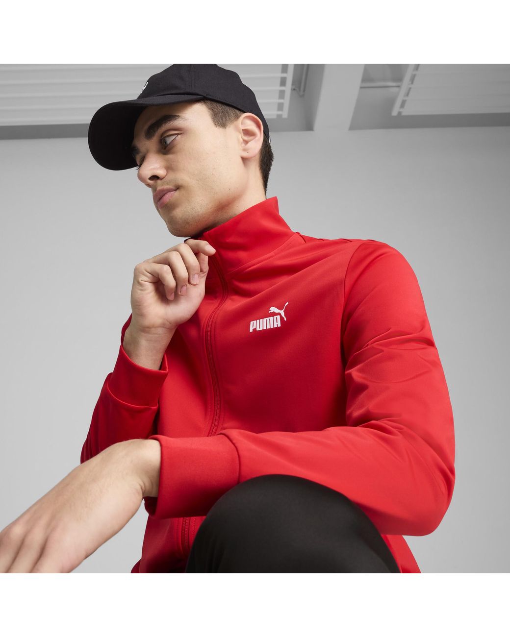PUMA Essentials Poly Anzug in Red für Herren