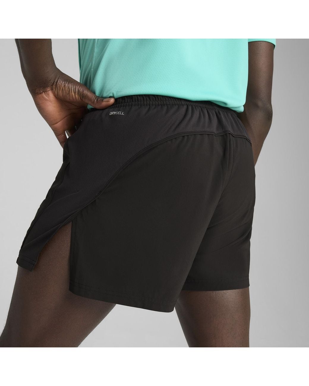 PUMA Black Velocity 3" Split Shorts for men