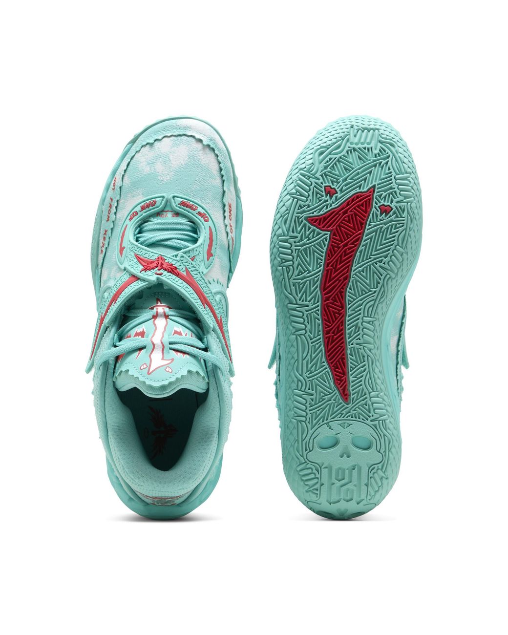 PUMA Green Mb.05 Melo World Basketball Shoes