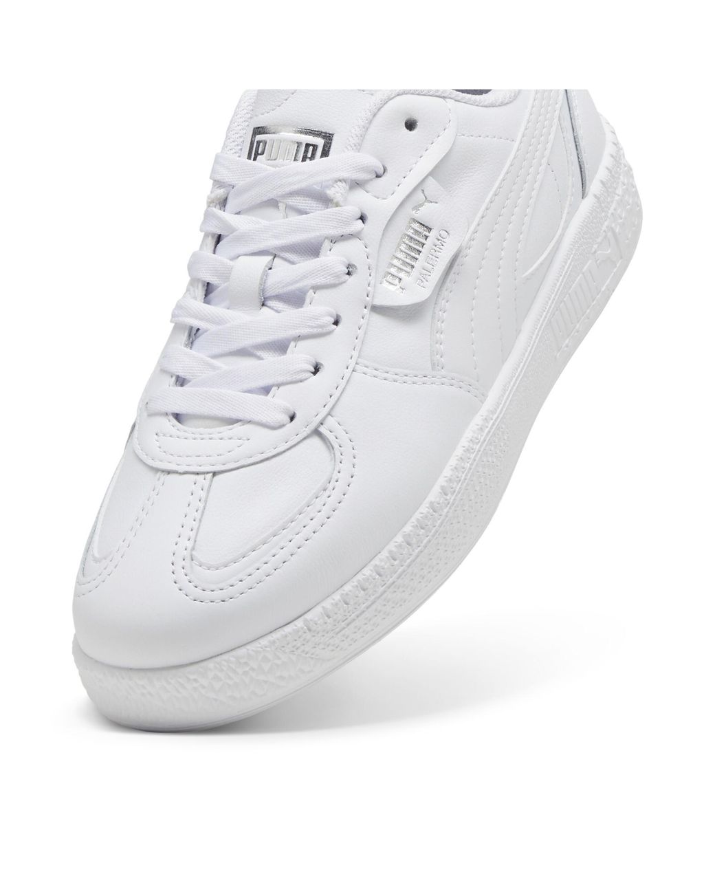 PUMA White Palermo Moda Leather Sneakers