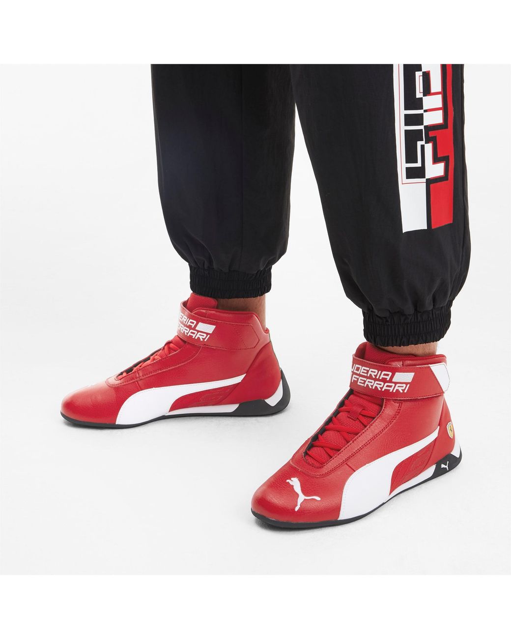 PUMA Synthetic Scuderia Ferrari R-cat Mid Motorsport Shoes for Men | Lyst