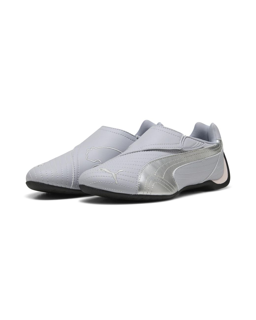 PUMA White Slipcat Metallic Sneakers