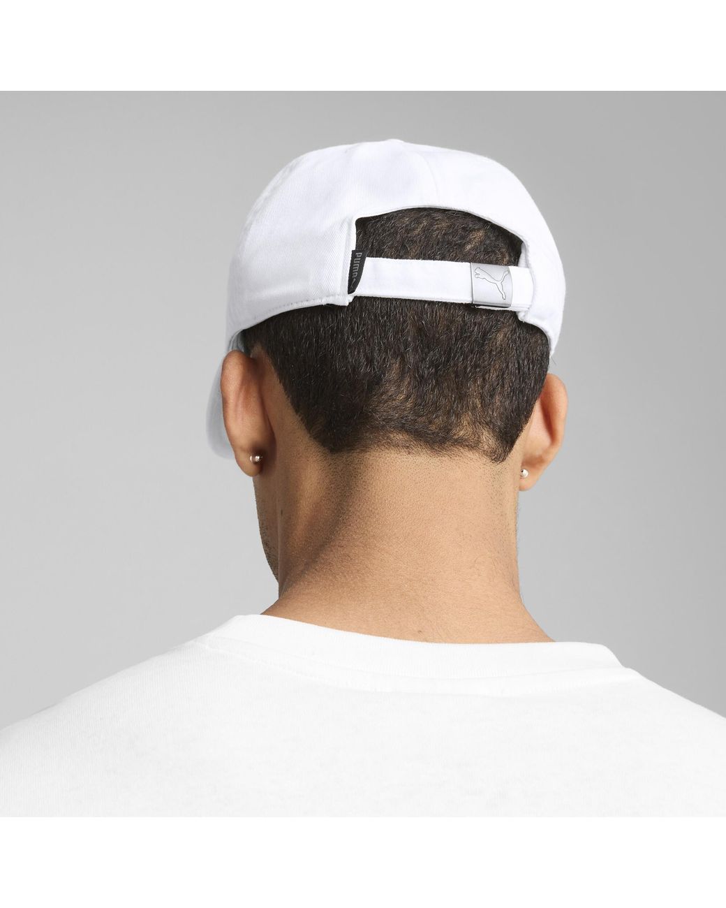 PUMA White Premium Essentials Classic Baseball-Cap
