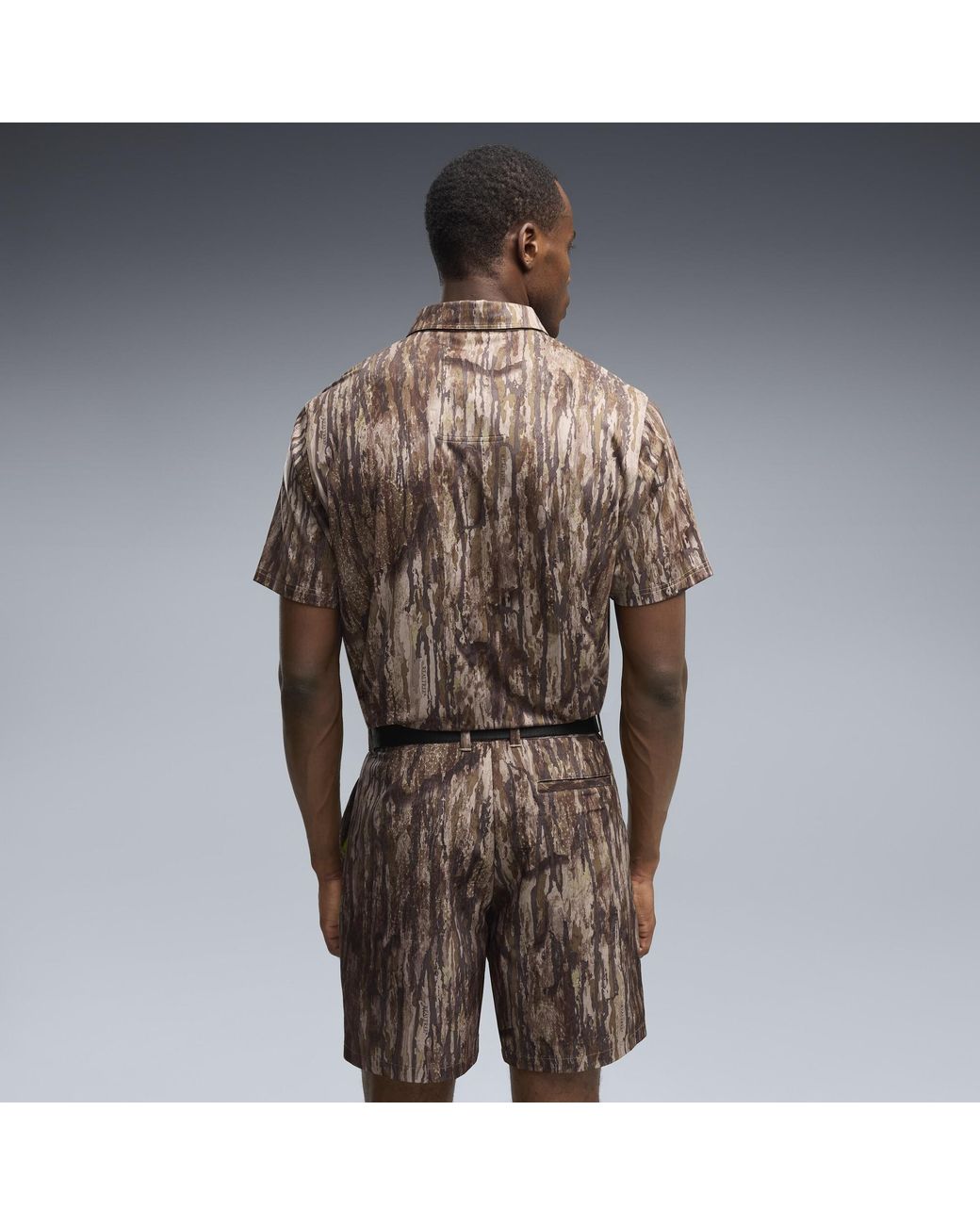 PUMA Brown X Realtree Camo Golf Polo for men