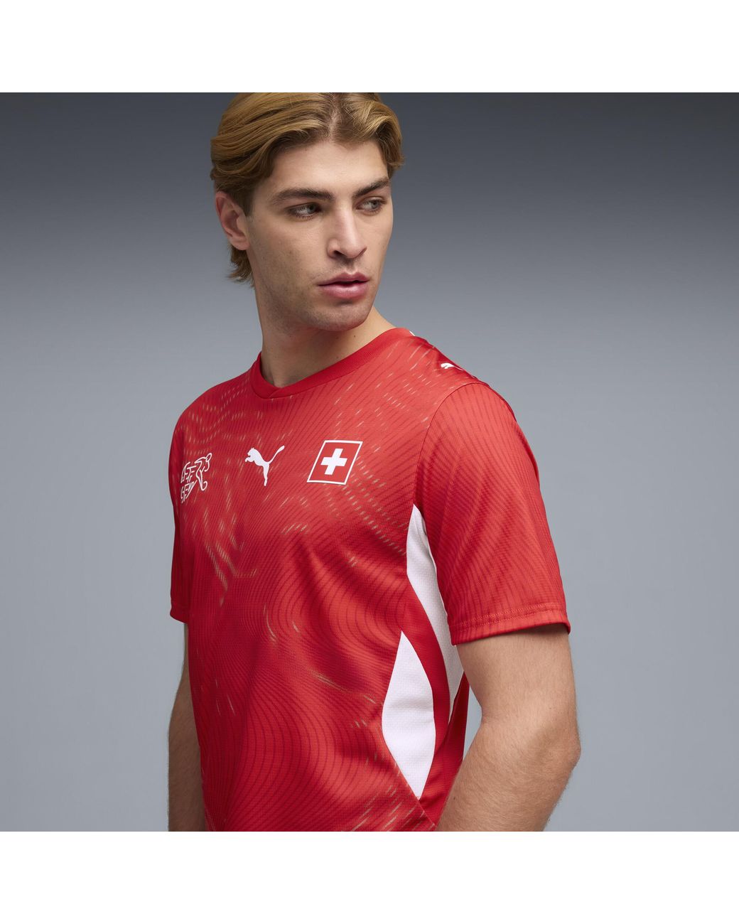 PUMA Red Switzerland Home Jersey for men