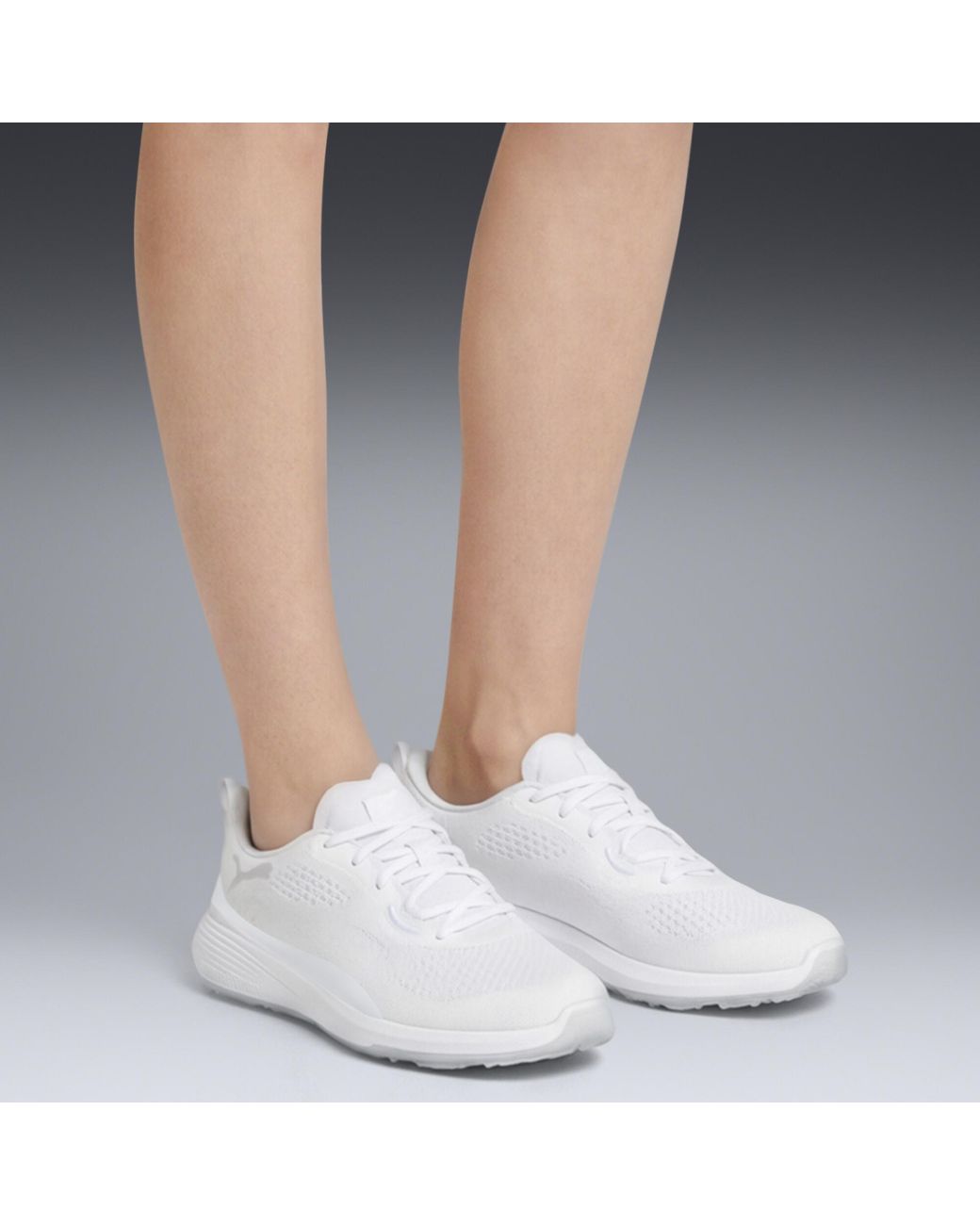 PUMA White Gruve Sport Golf Shoes