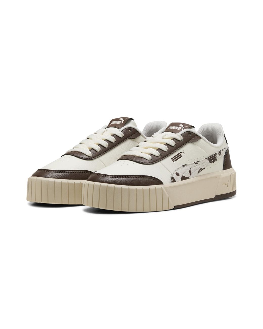 PUMA White Carina Mia Wild Sneakers