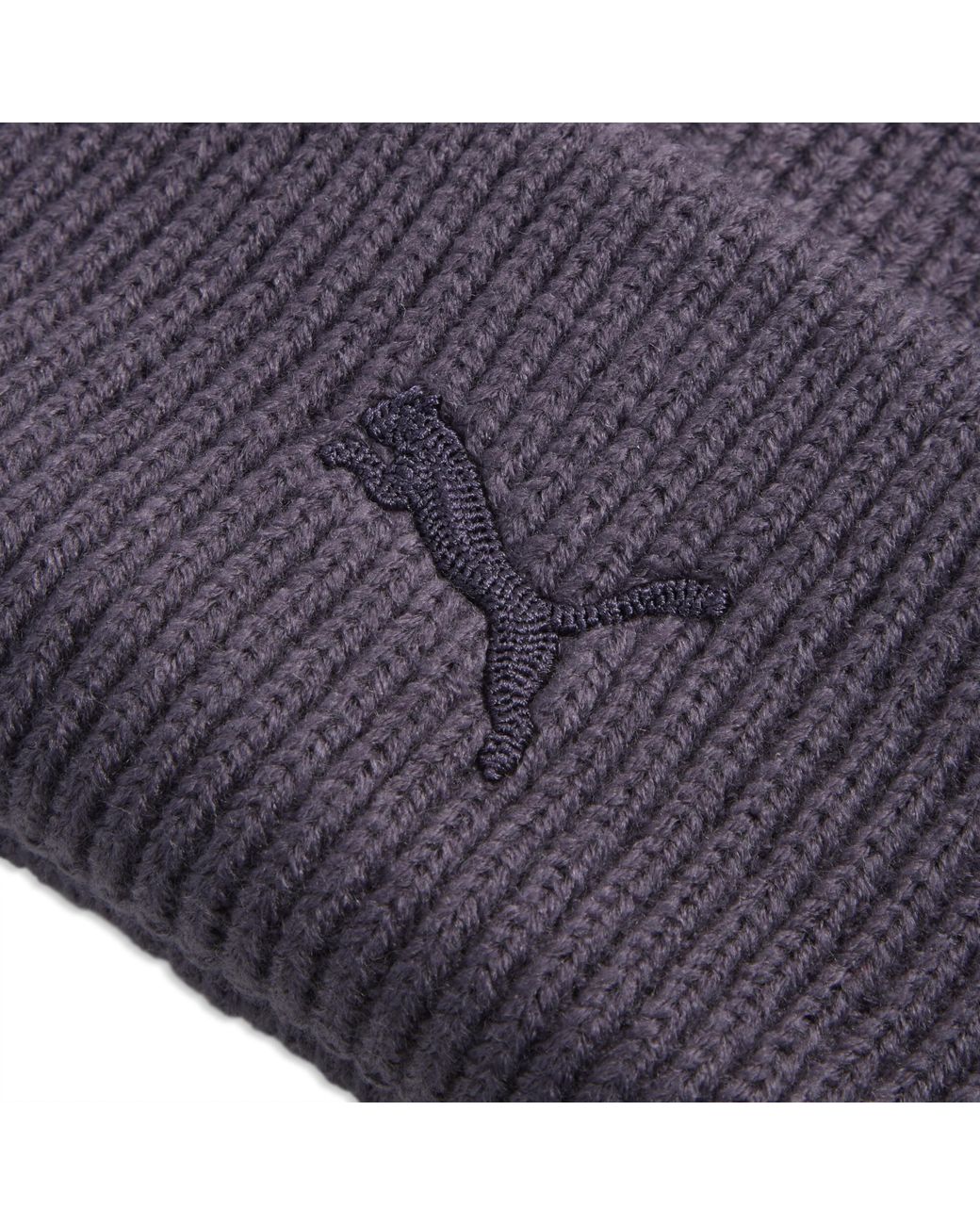 PUMA Purple Wardrobe Essentials Chunky Mid Crown Beanie