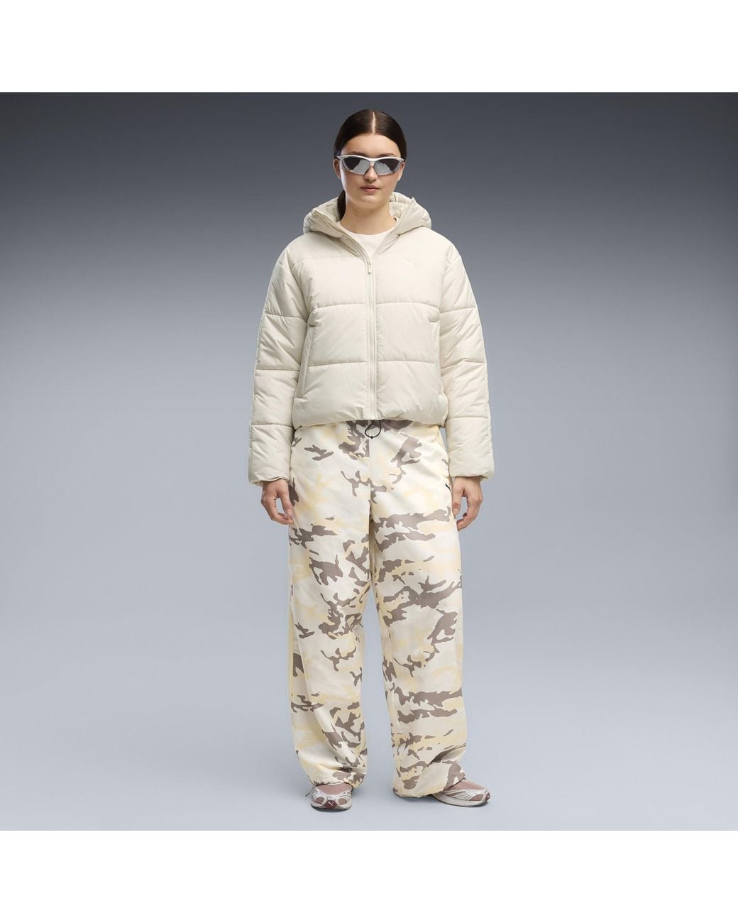 Doudoune À Capuche Décontractée Essentials PUMA en coloris Natural