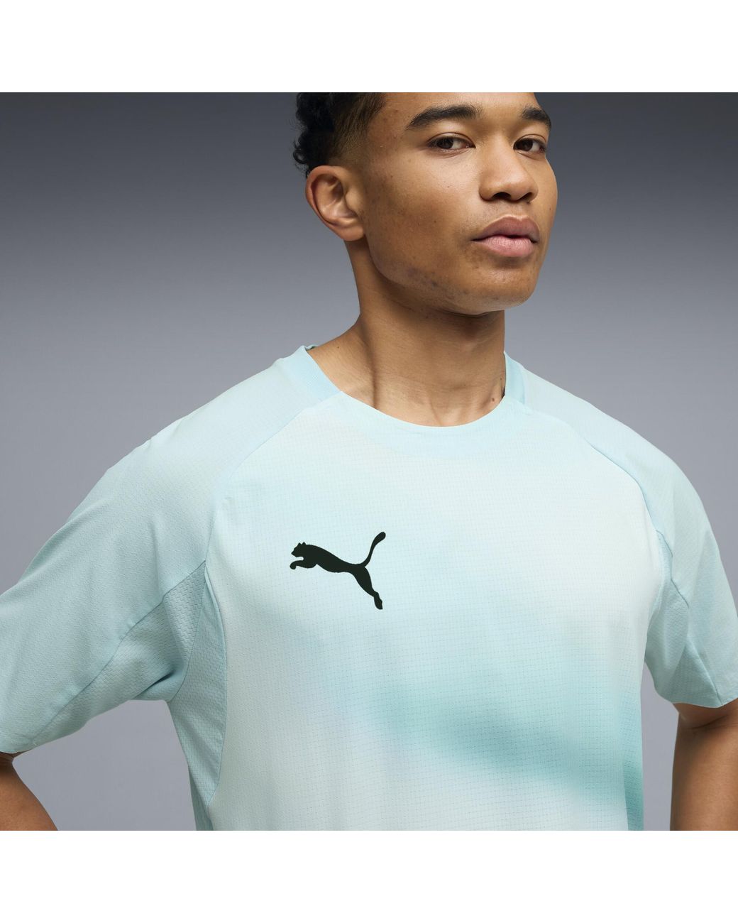 PUMA Gray Individual Lightspeed Ultimate Football Jersey for men