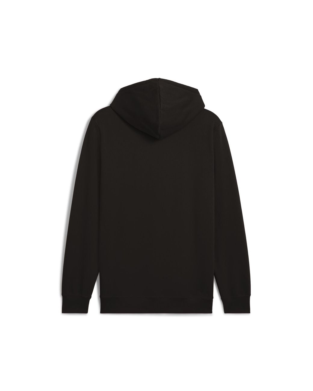 PUMA Black Essentials Logo Fleece Hoodie for men