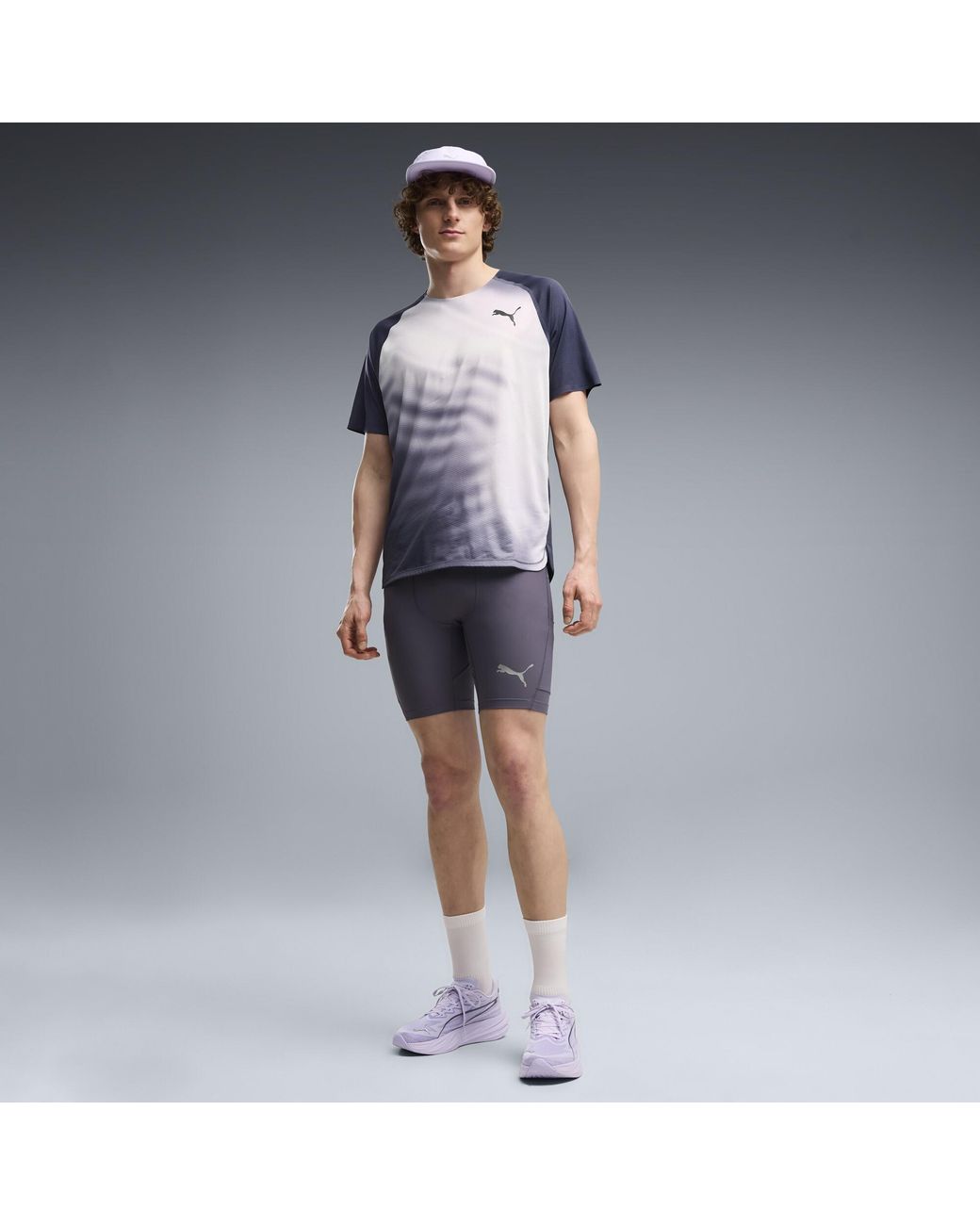 PUMA Blue Lightspeed Graphic Running T-Shirt for men