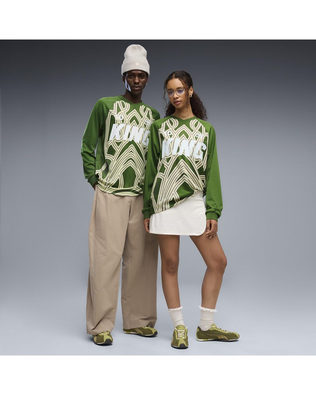 PUMA Green H-Street Cord Sneakers