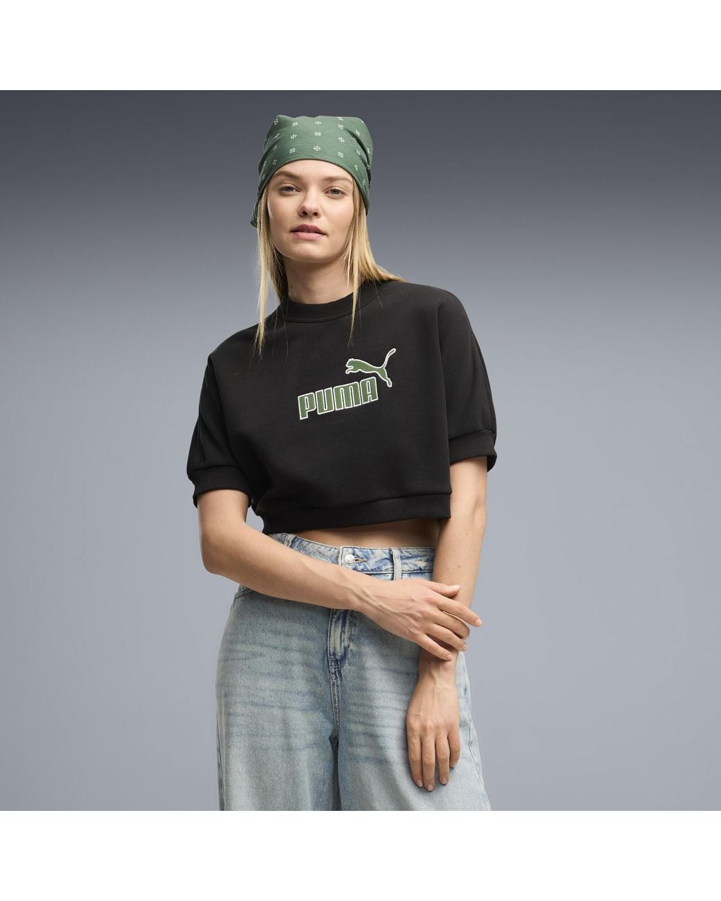 Felpa Con Logo Essentials Elevated No. 1 Dal Taglio Morbido Da Donna, Abbigliamento, Nero di PUMA in Black