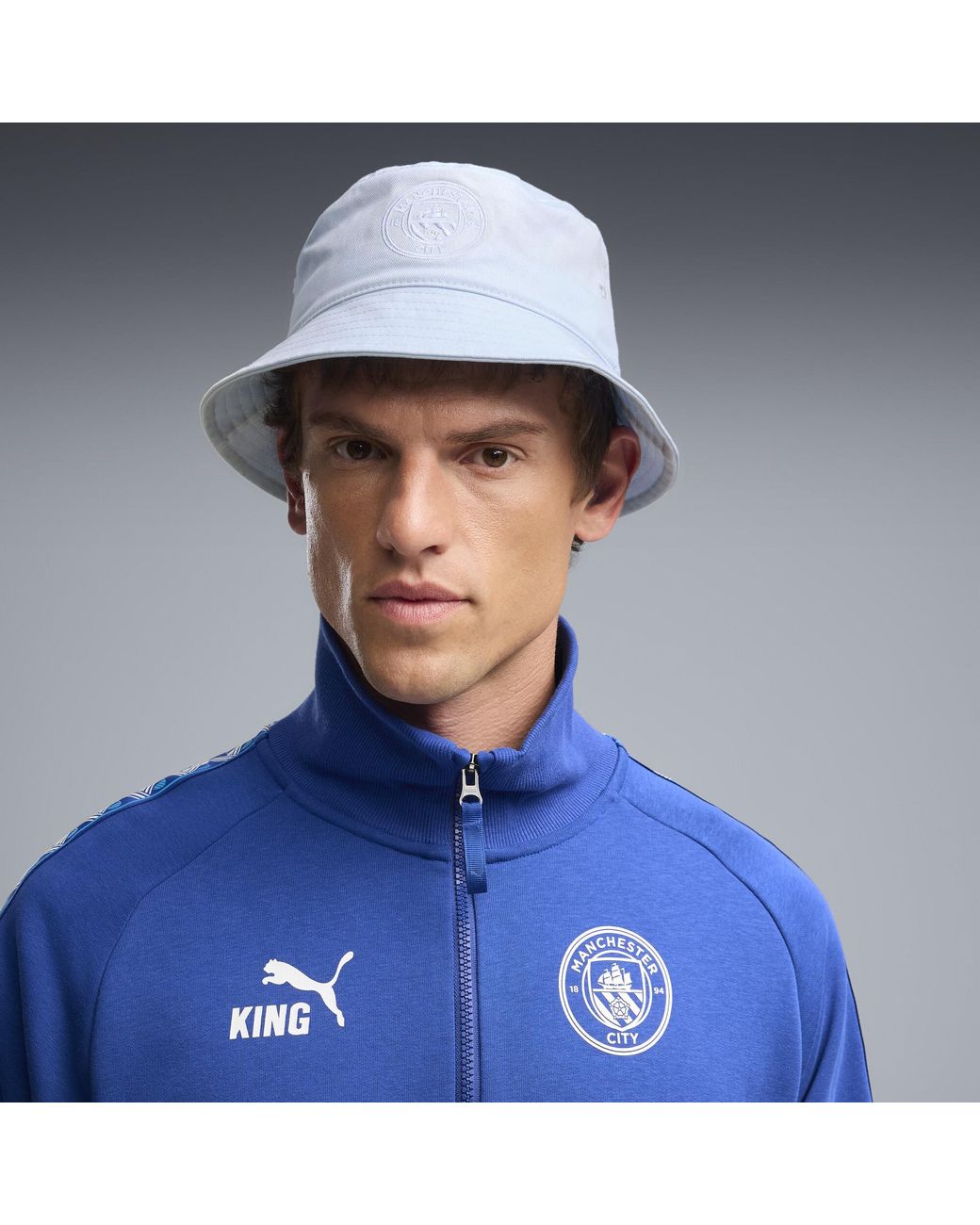 PUMA Blue Manchester City Ftblessentials Bucket Hat