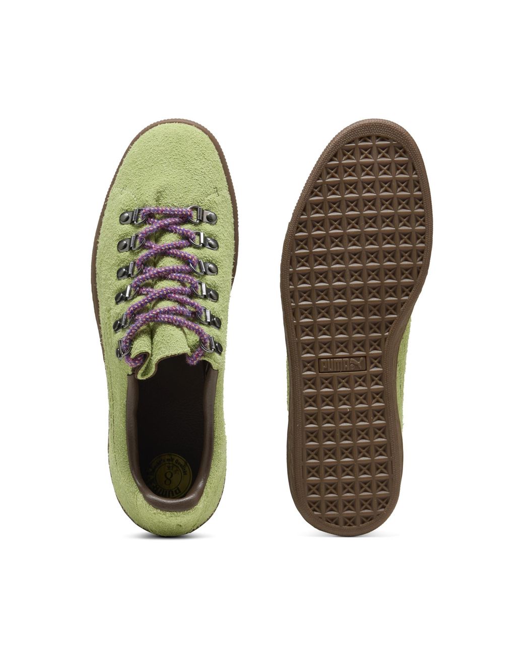 PUMA Green Suede Hike Sneakers