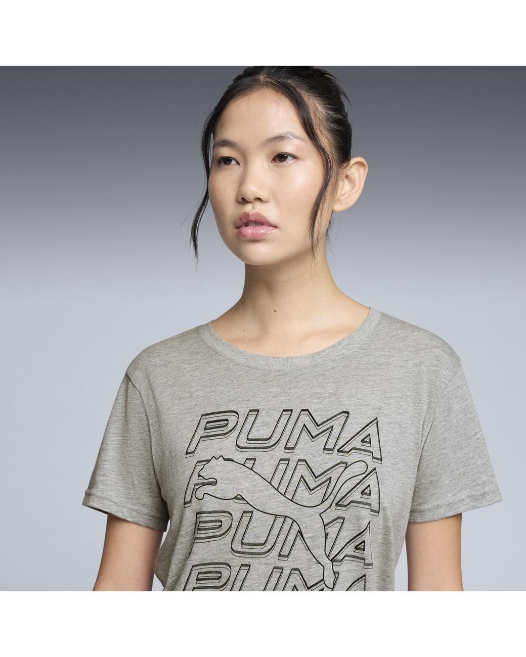 PUMA Red Graphics Repeat T-Shirt