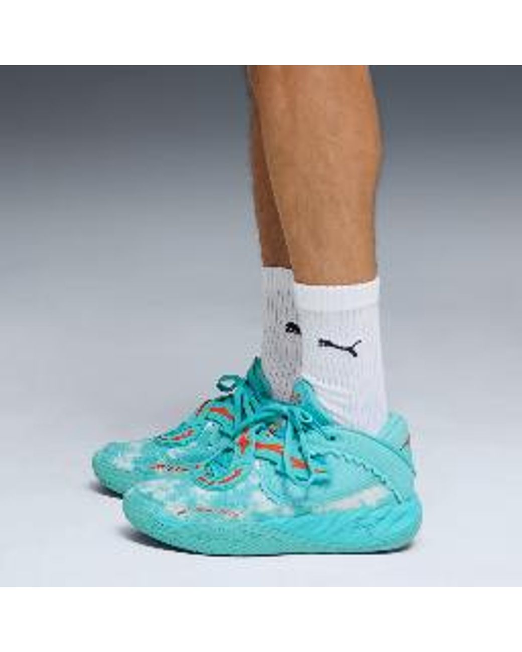 PUMA Green Mb.05 Melo World Basketball Shoes