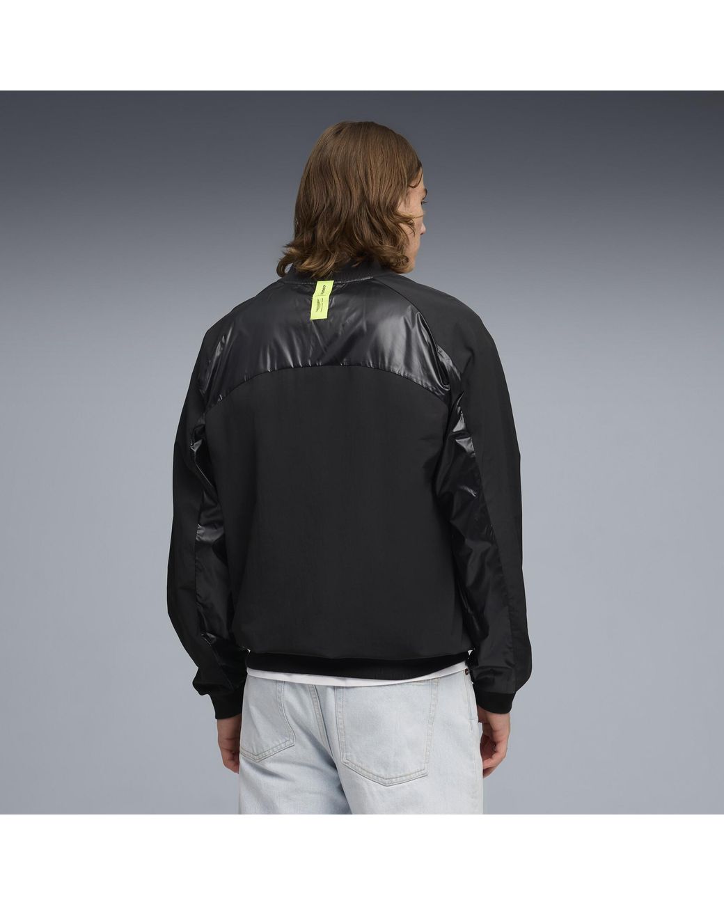 PUMA Black X Aston Martin Aramco F1 Team Bomber Jacket for men