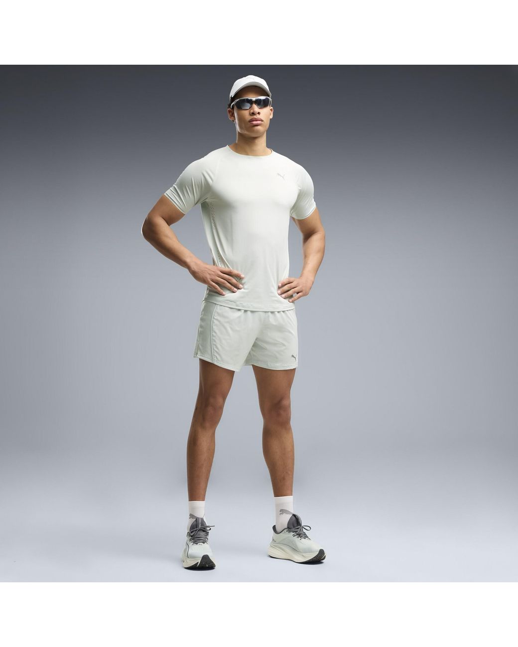 PUMA Blue Velocity 5" Running Shorts for men