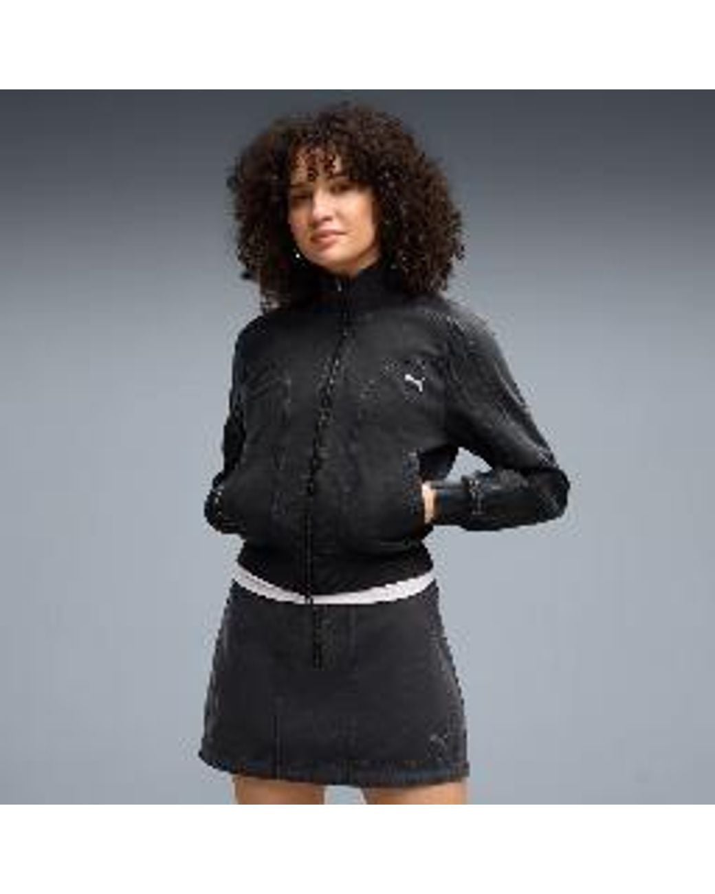 PUMA Black Future..Archive Washed Twill Short Jacket