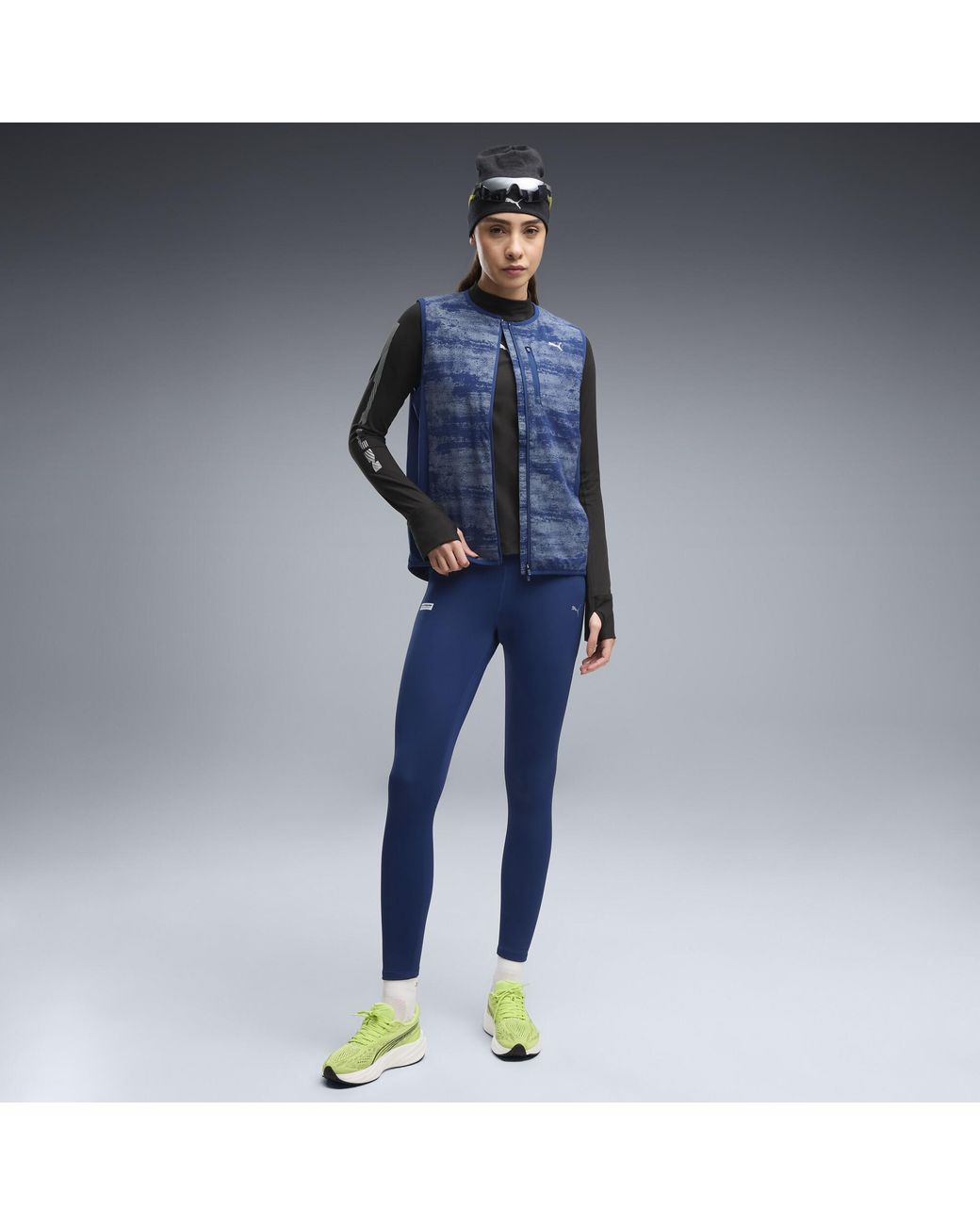 PUMA Blue Brightstride Warmcell Performance Running Insulated Tights