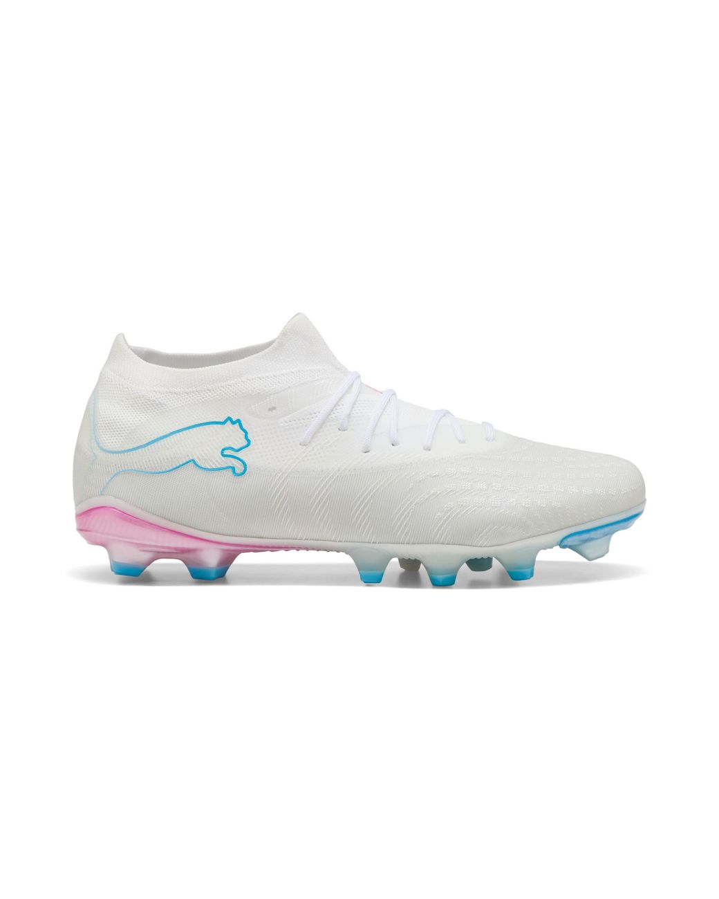 PUMA White Future 9 Match Fg/Ag Football Boots