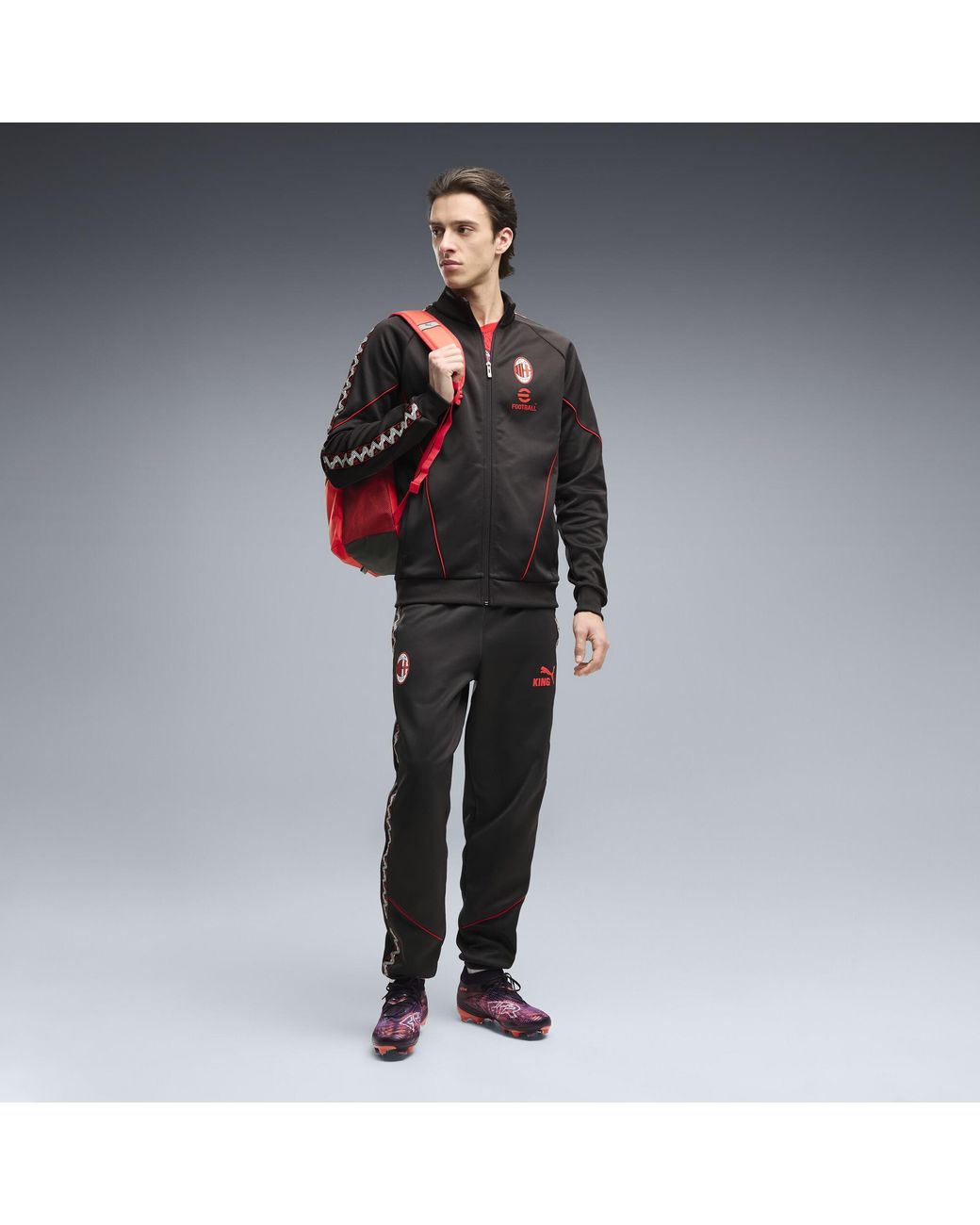 PUMA Black Ac Milan King Anthem Jacket for men