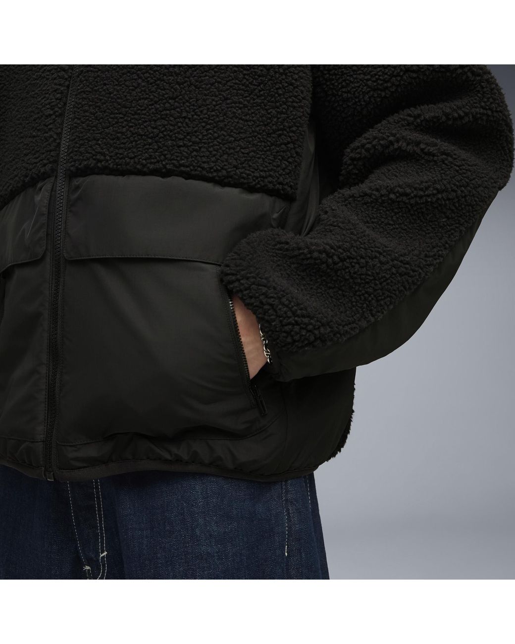 PUMA Black Hybrid Re:Fibre Relaxed Jacket for men