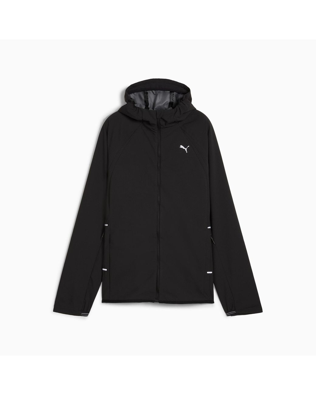 PUMA Run Rain Jacket in Black Lyst UK
