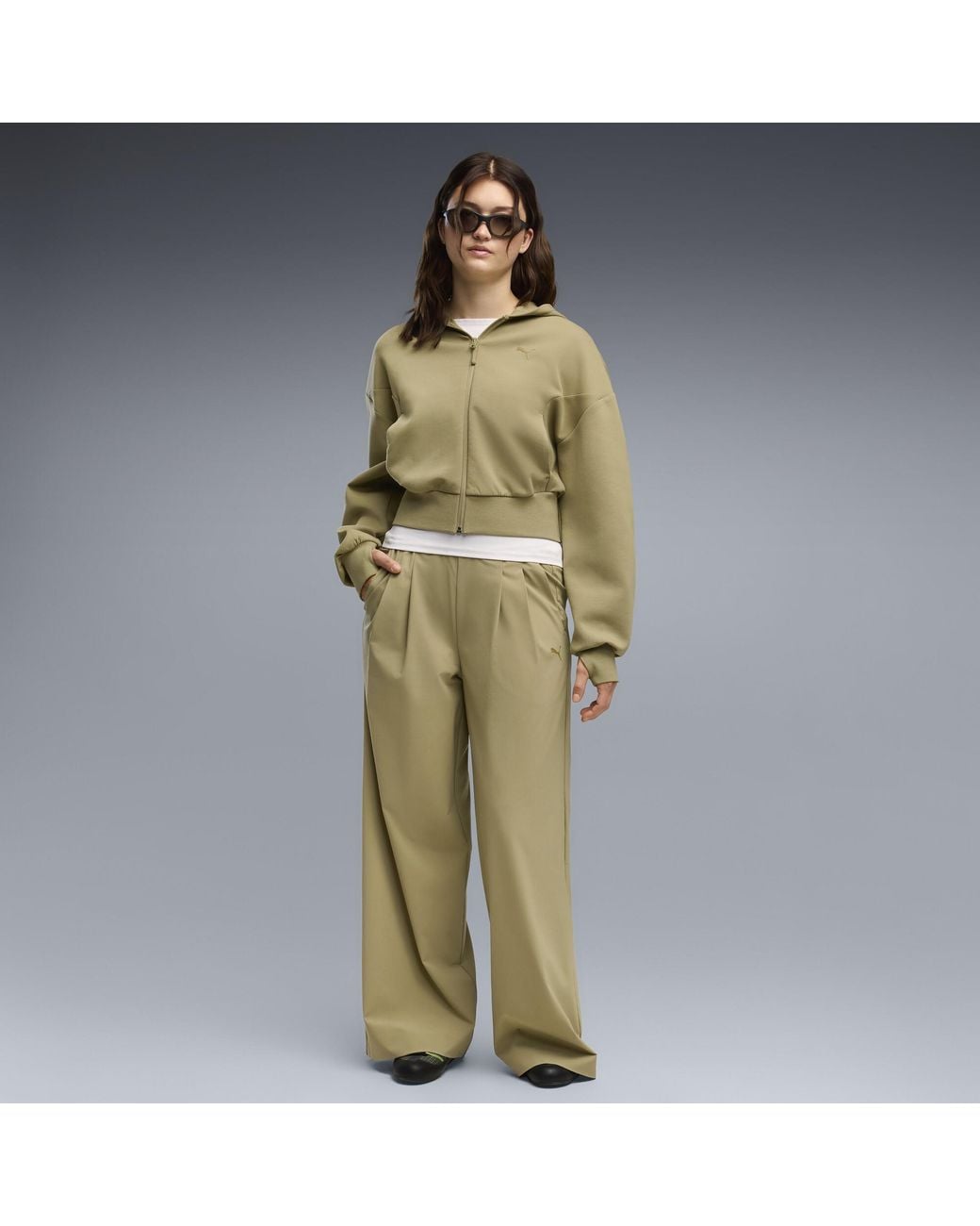 PUMA Green Klim Patch Sneakers