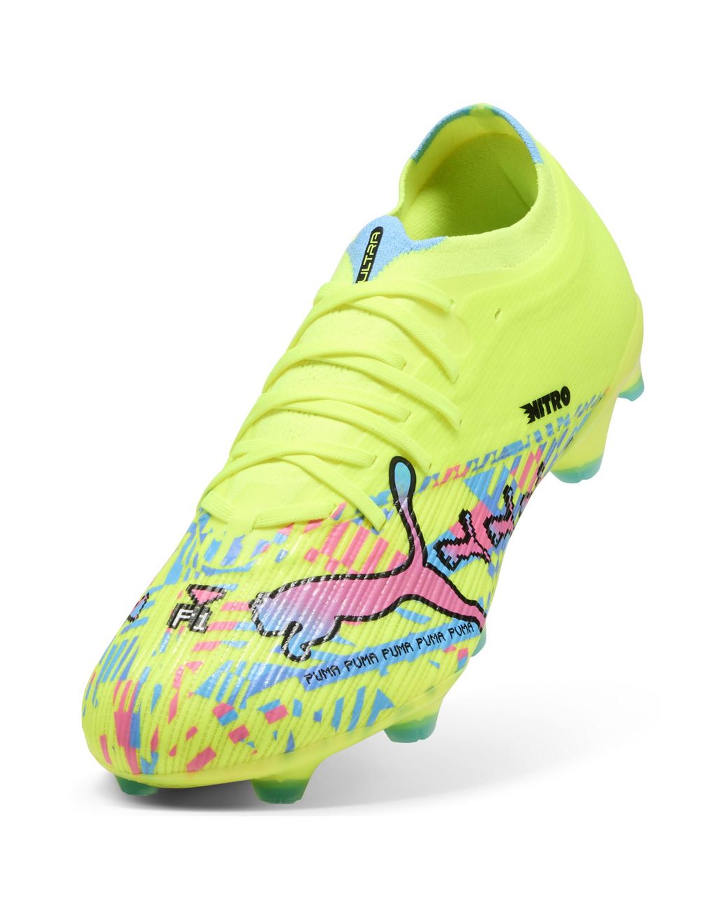 PUMA Yellow Ultra Nitro 7 Match Advanced Level Fg/Ag Football Boots