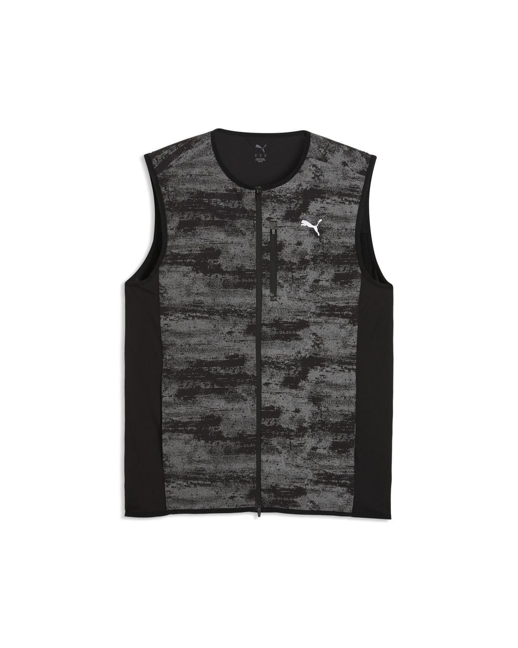 PUMA Black Brightstride Primaloft Insulated Performance Fit Running Vest for men