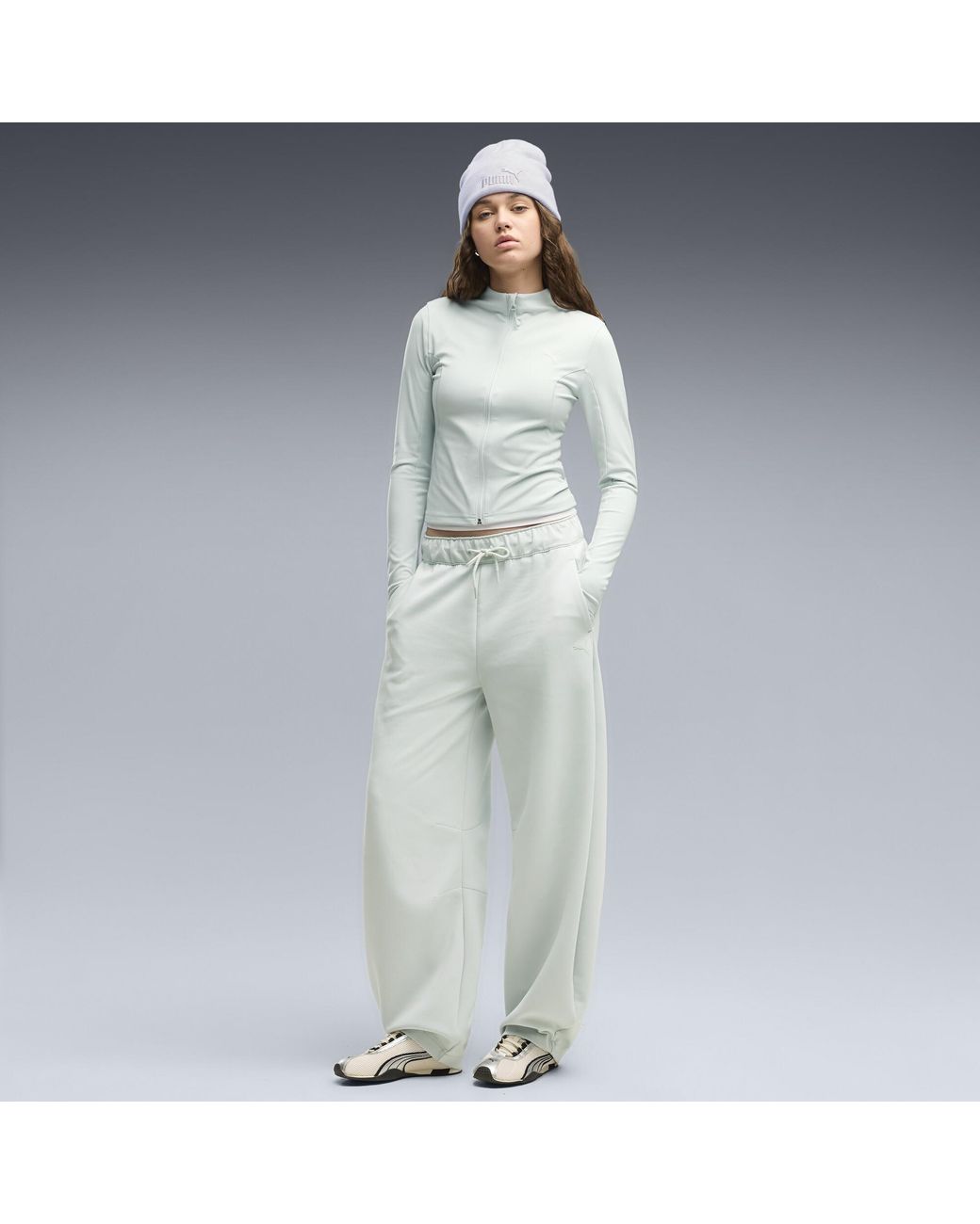 PUMA Gray Tech Sense Barrel Sweatpants