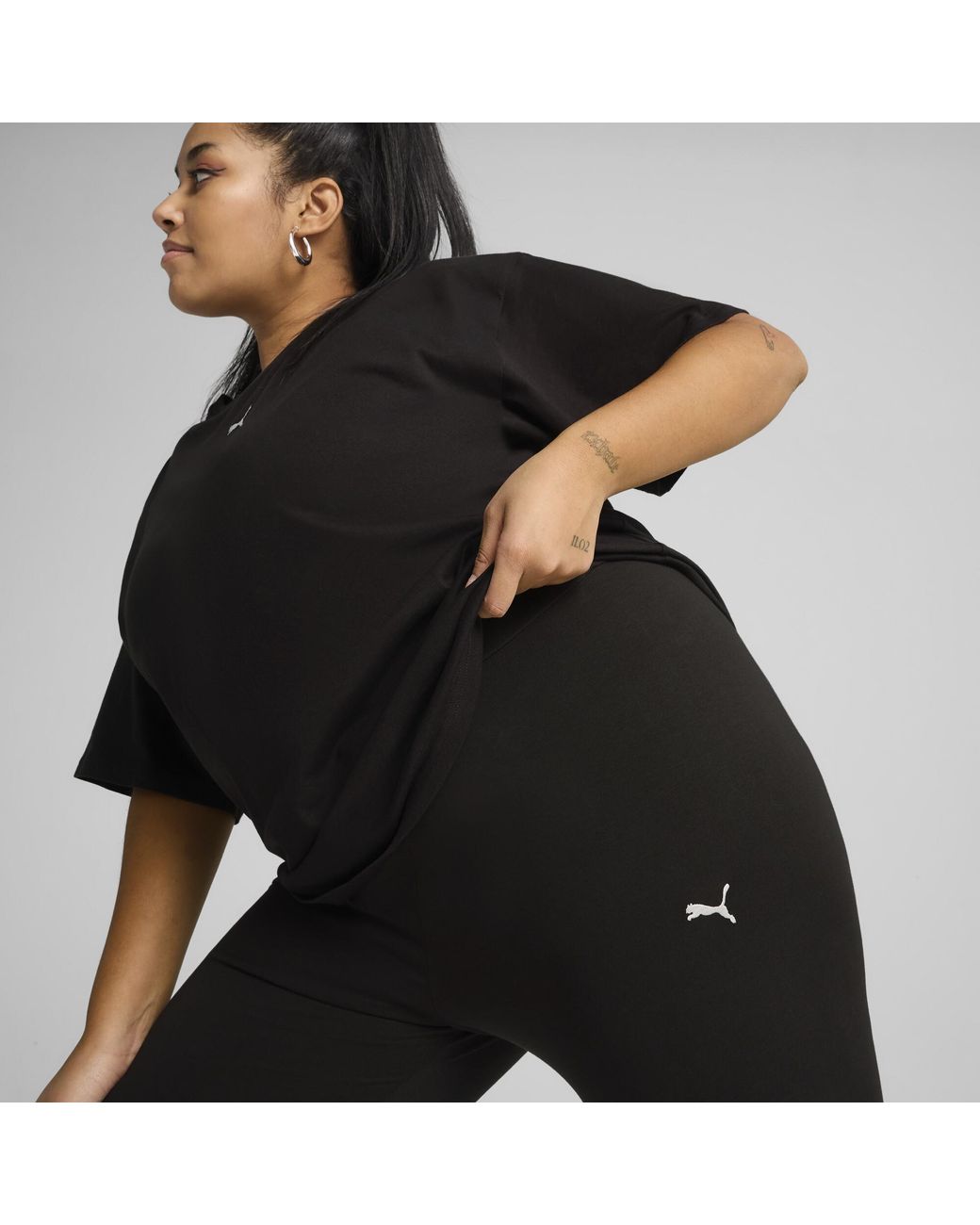 PUMA Black Ess High-Waist Leggings