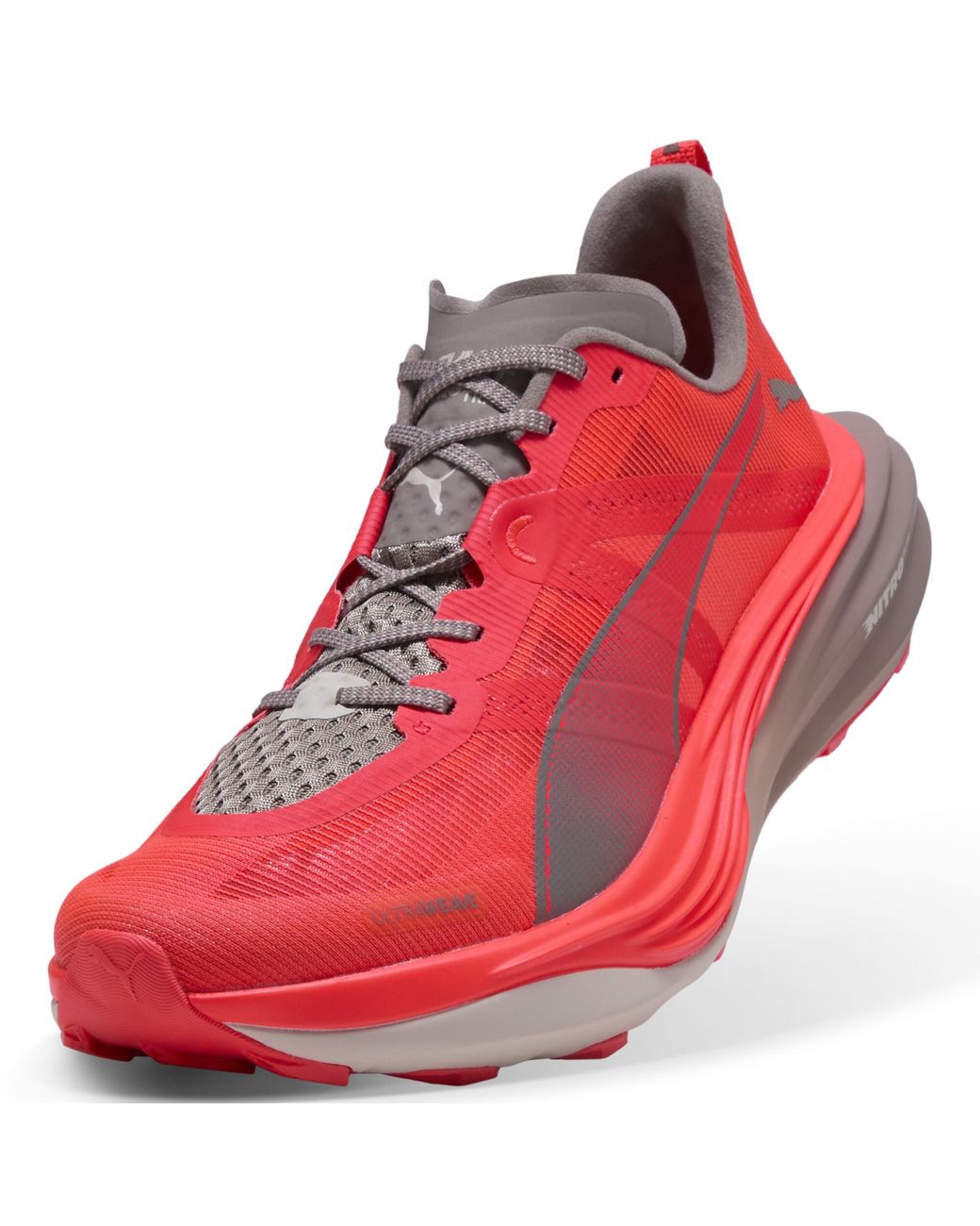 PUMA Red Deviate Nitro Elite Trail Running Shoes for men