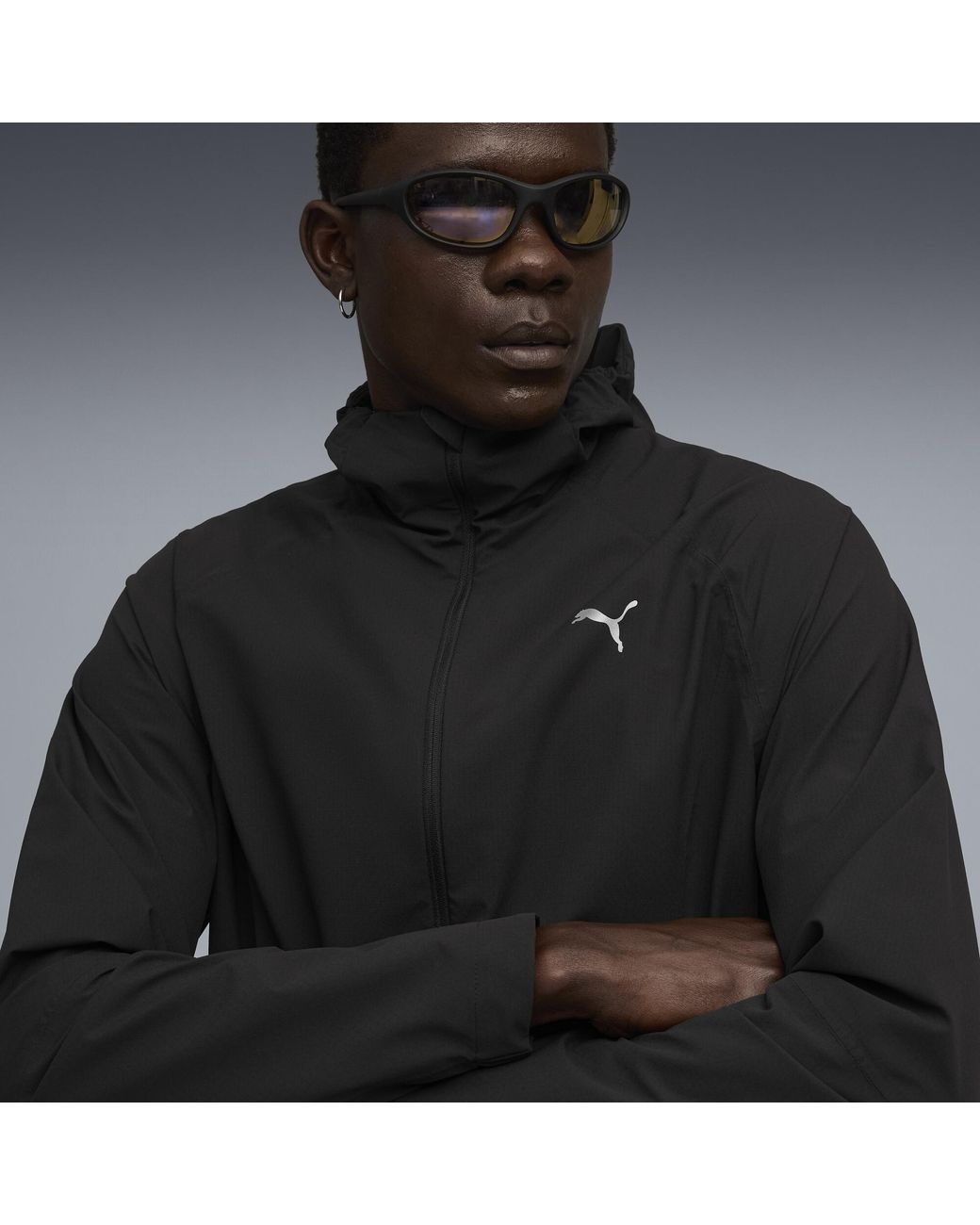 PUMA Black Run Raincell Jacket for men