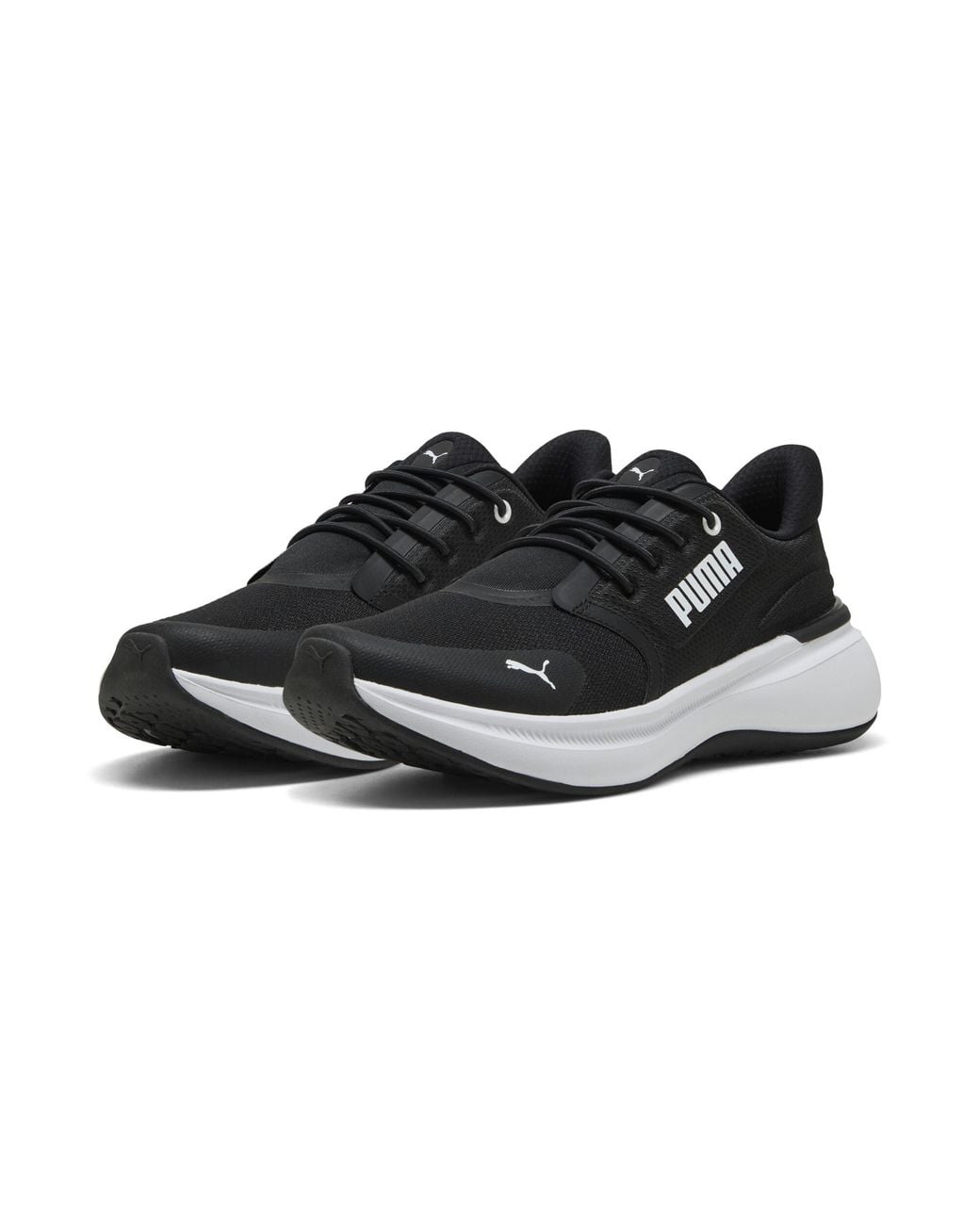 PUMA Black Softride Exo Shift Sneakers for men