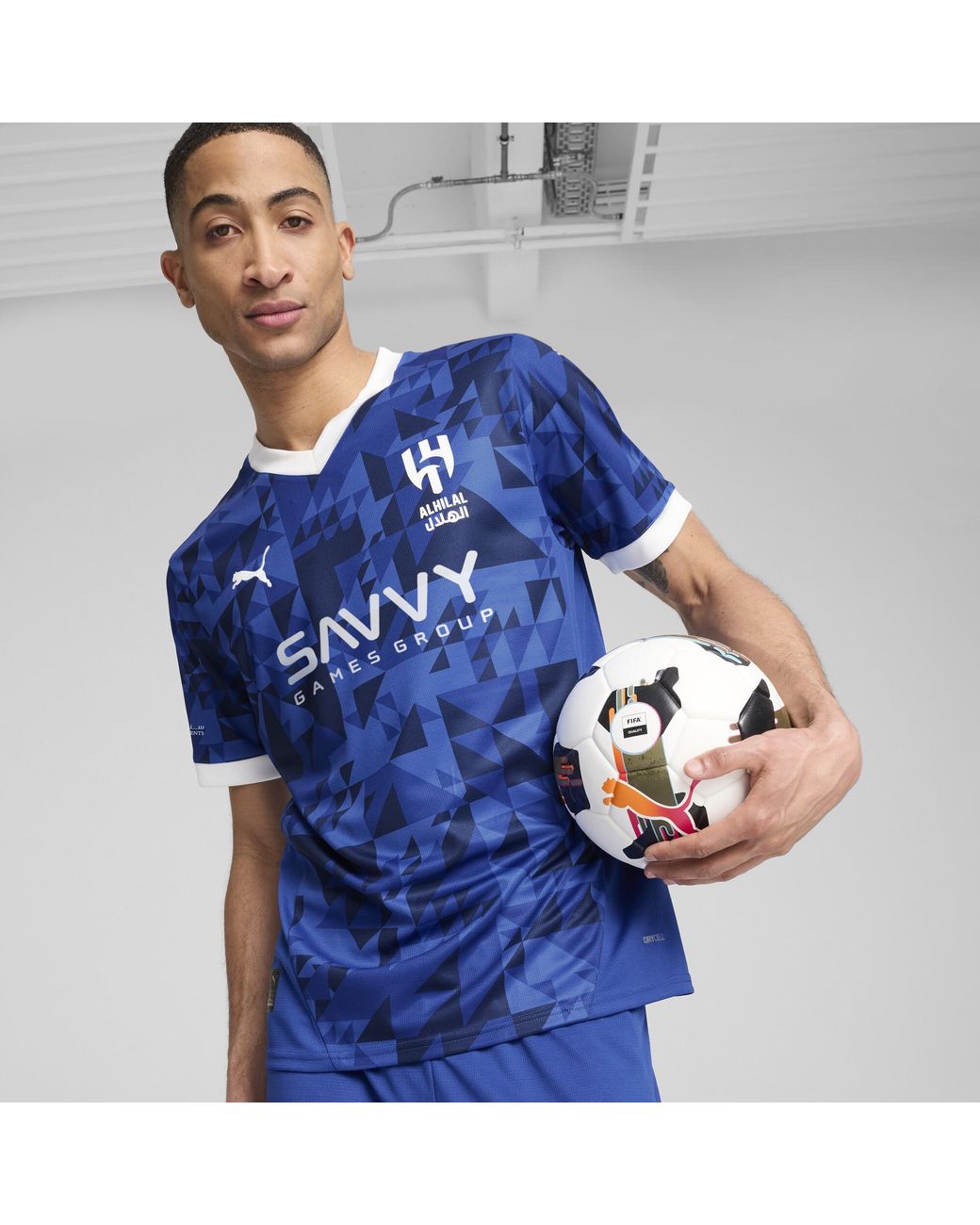 PUMA Blue Al-Hilal Sfc 24/25 Home Replica Jersey for men