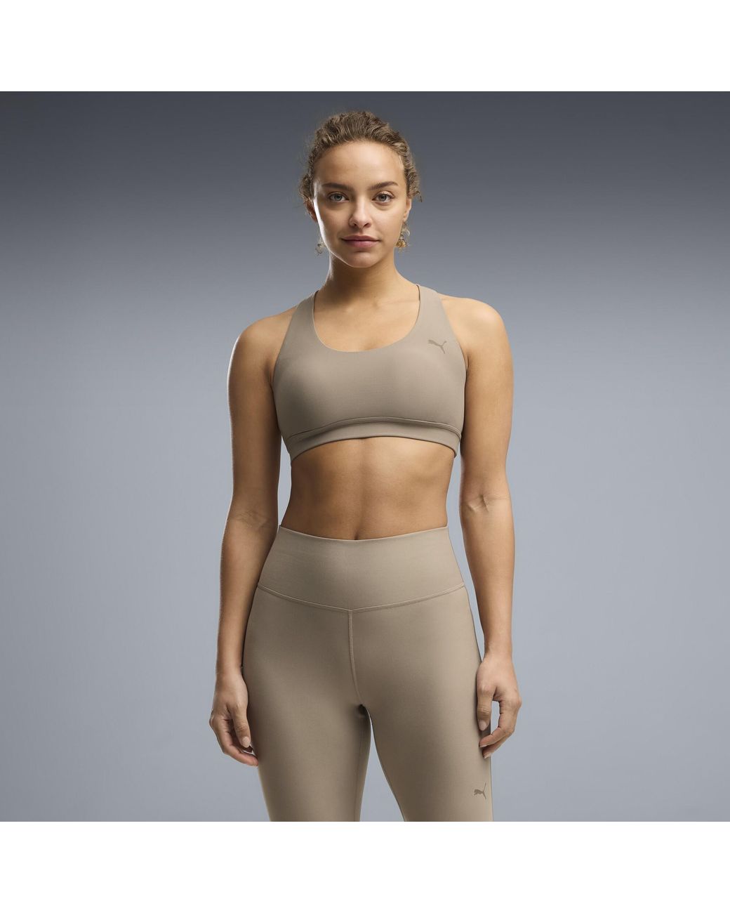 PUMA Gray Cloudspun Training Bra