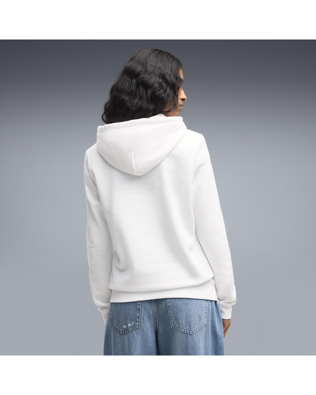 PUMA White Essentials No. 1 Logo Hoodie