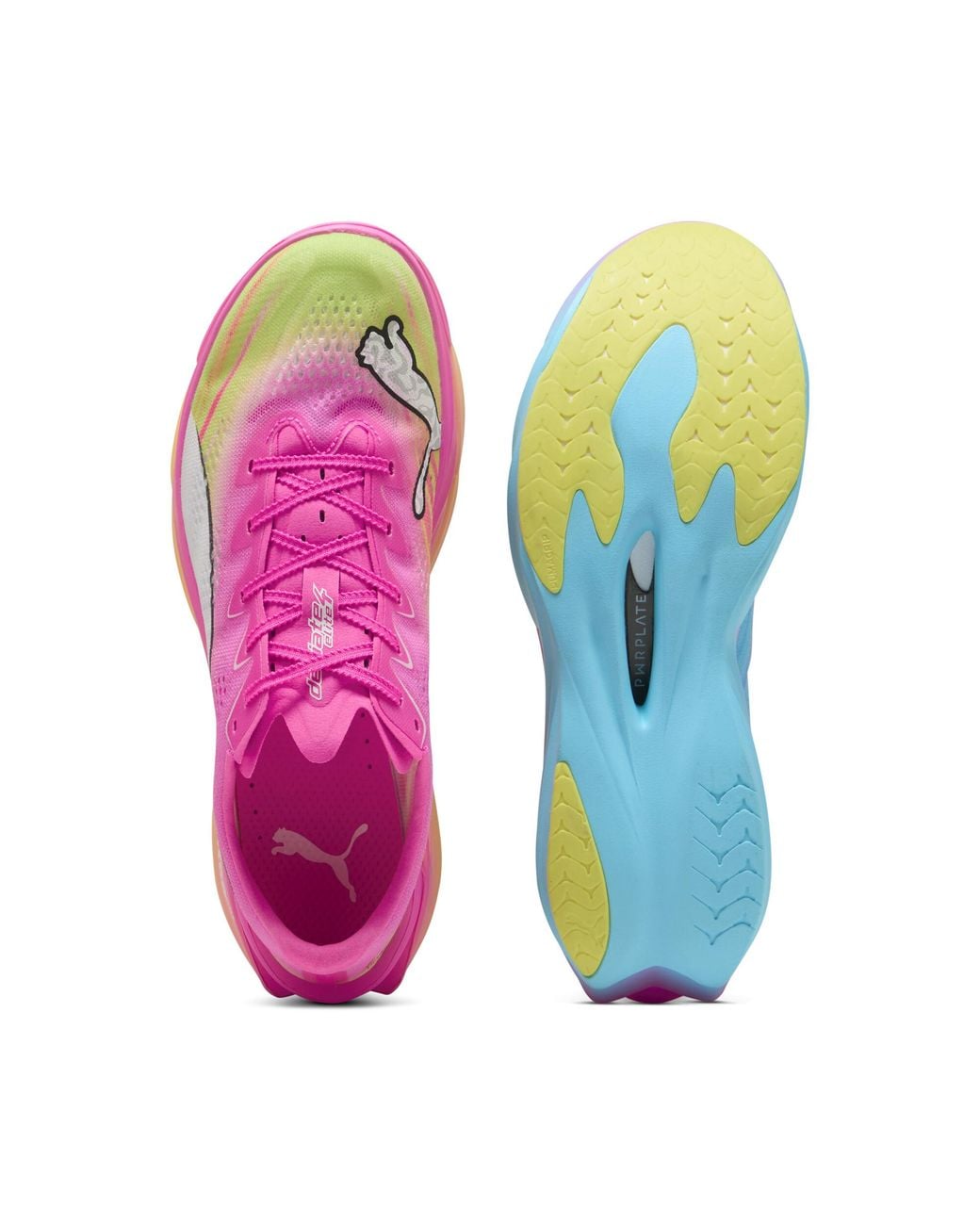PUMA Pink Deviate Nitro Elite 4 Running Shoes for men